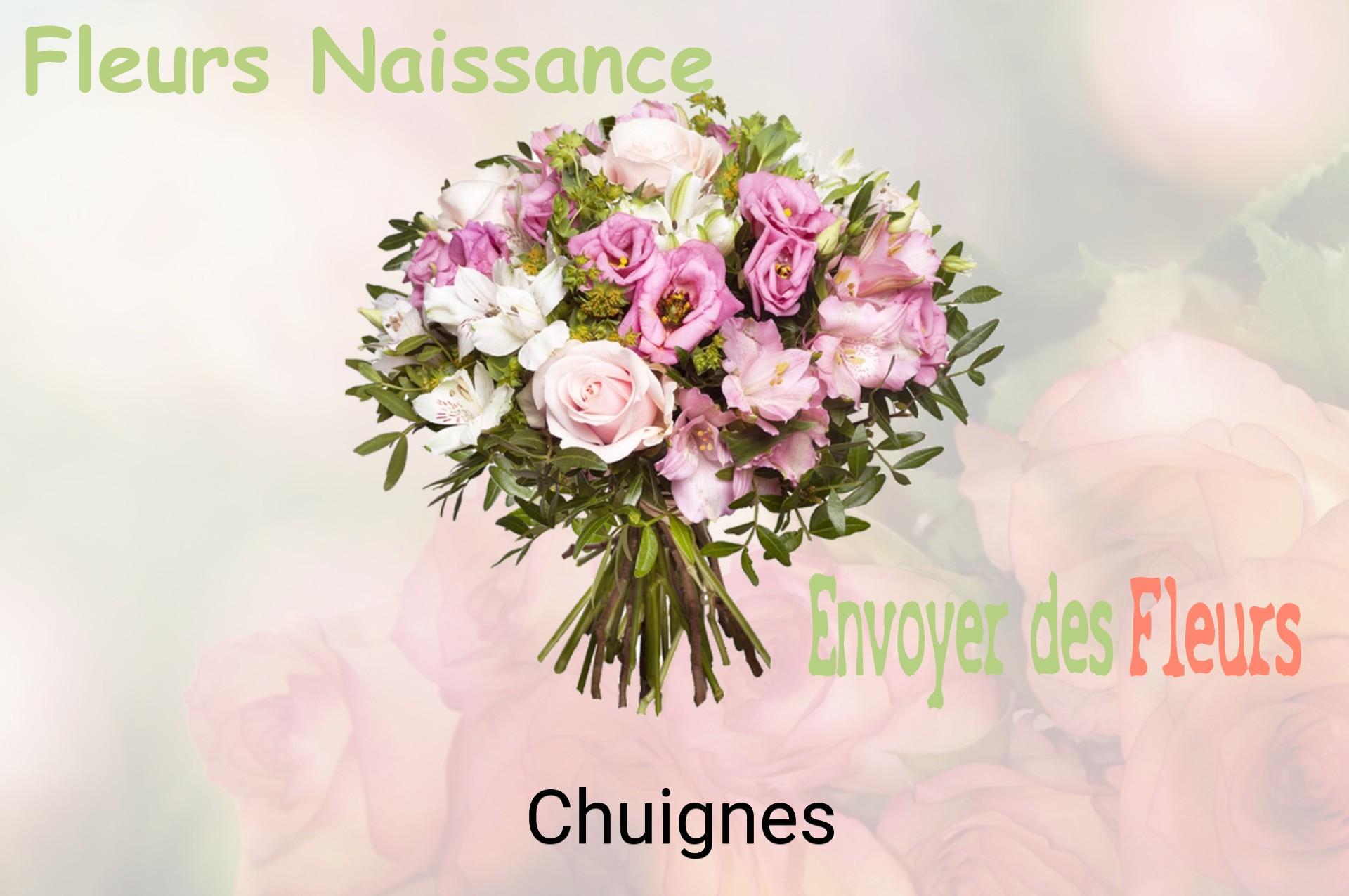 Bouquet de fleurs de naissance livré à Chuignes
